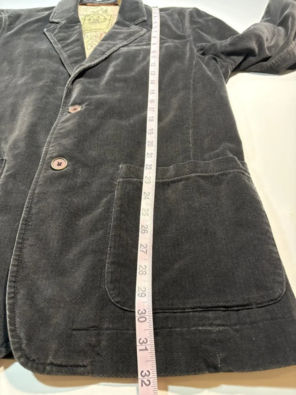 Vintage Rare Art line Tommy Bahama Indigo Palms Corduroy Smoking Jacket L